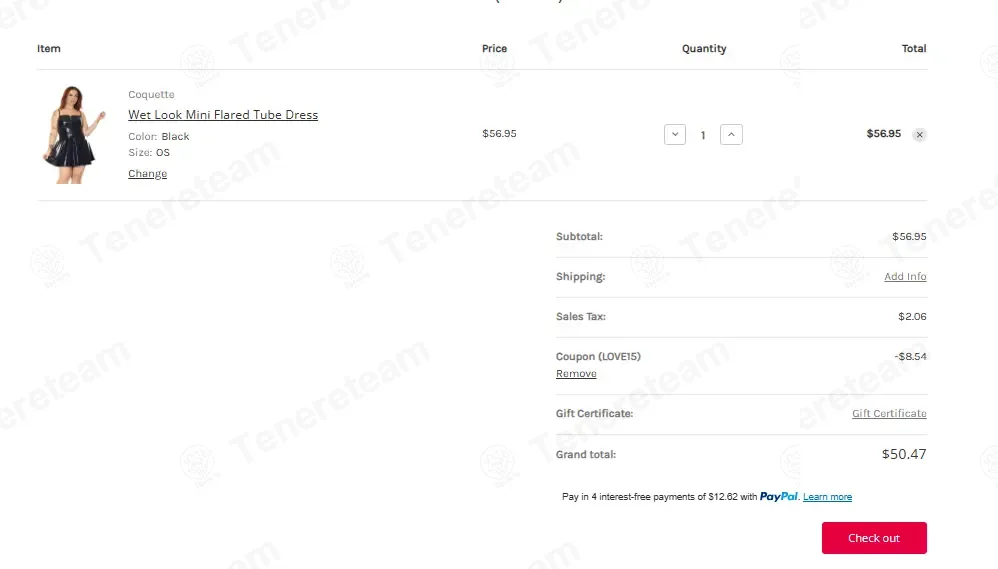 Angelique Lingerie coupon code: 15% off with LOVE15. Tested and valid as 3 months ago.