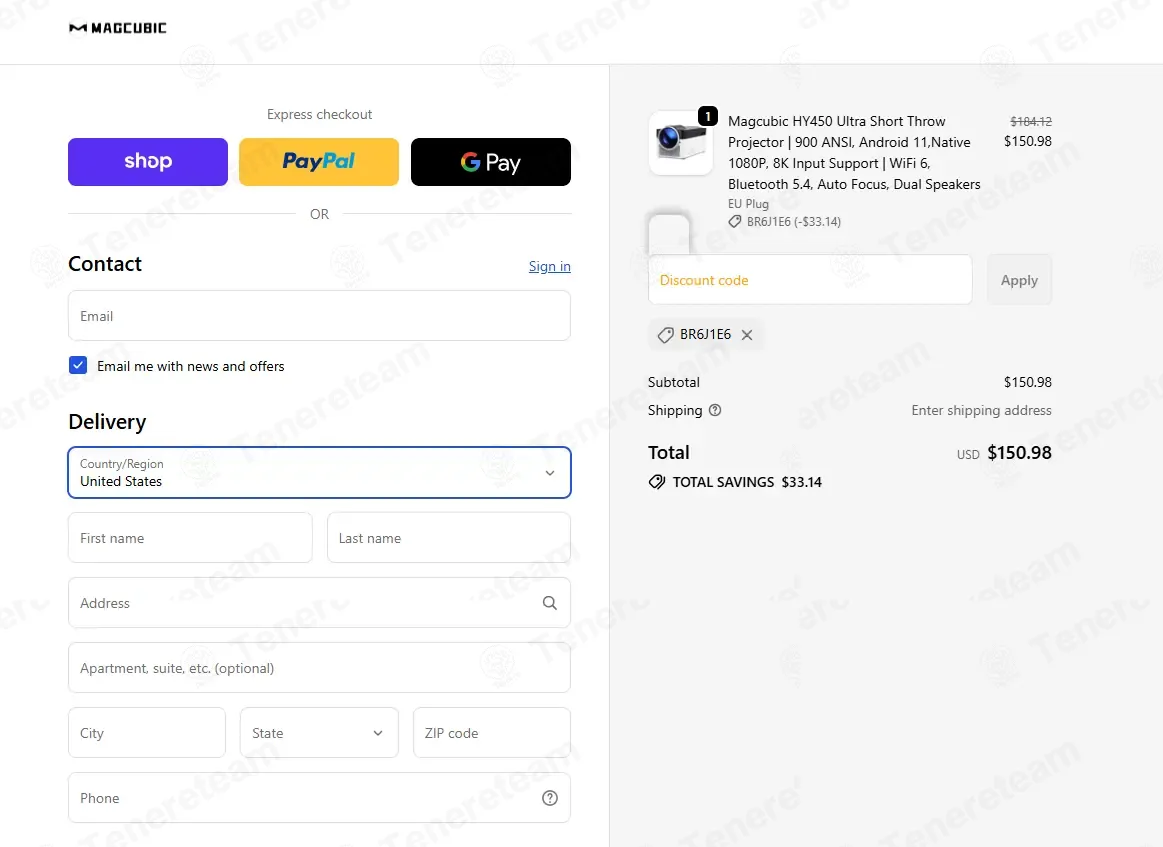 Magcubic coupon code verified as working at checkout