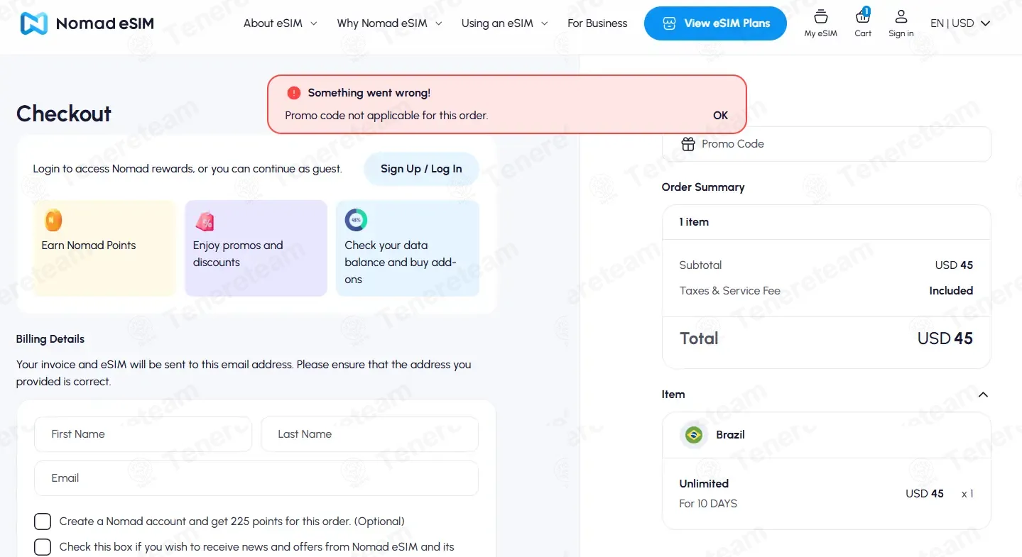 Nomad App coupon code: $5 off with JACK92CB. Tested and valid as 2 months ago.
