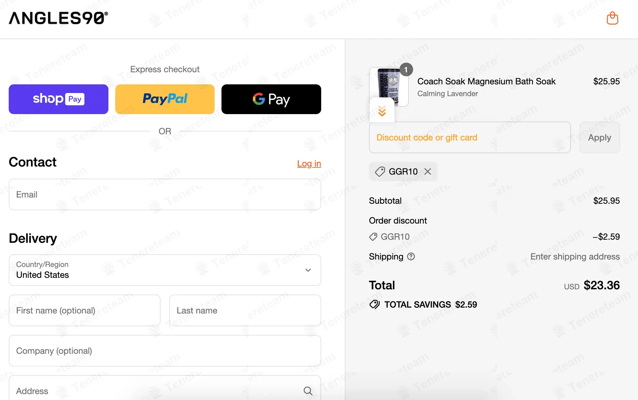 Angles 90 Europe coupon code: 10% off with GGR10. Tested and valid as 10 months ago.