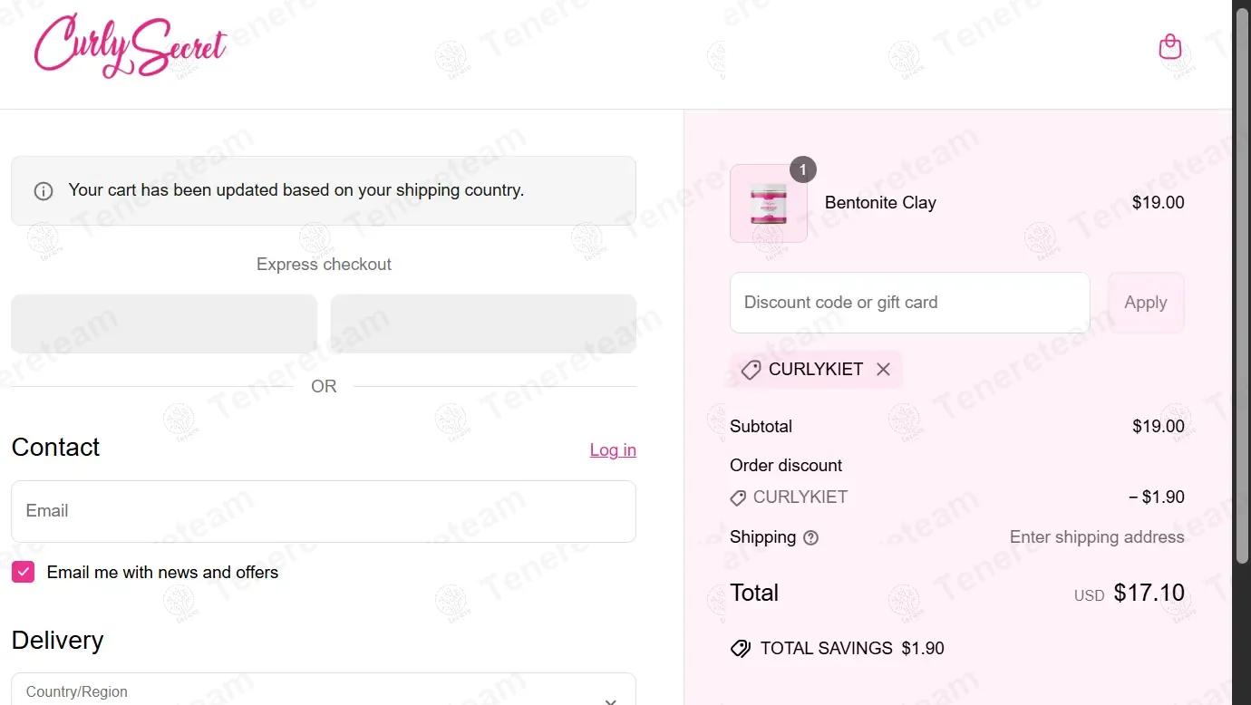 Curly Secret coupon code: 10% off with CURLYKIET. Tested and valid as 9 months ago.