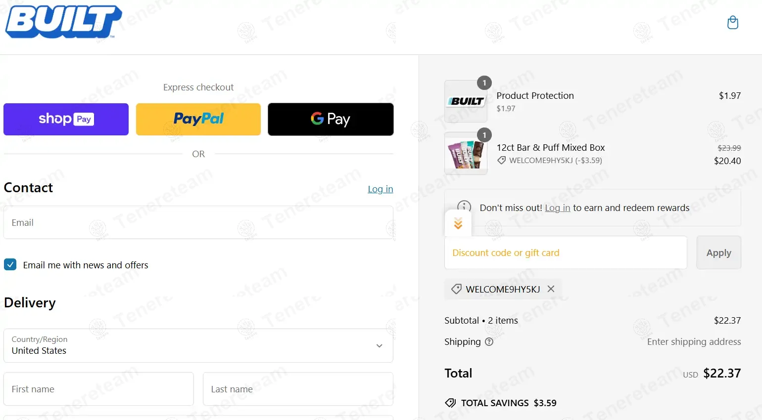 Built Bar coupon code: 15% off with WELCOME9HY5KJ. Tested and valid as 1 year ago.