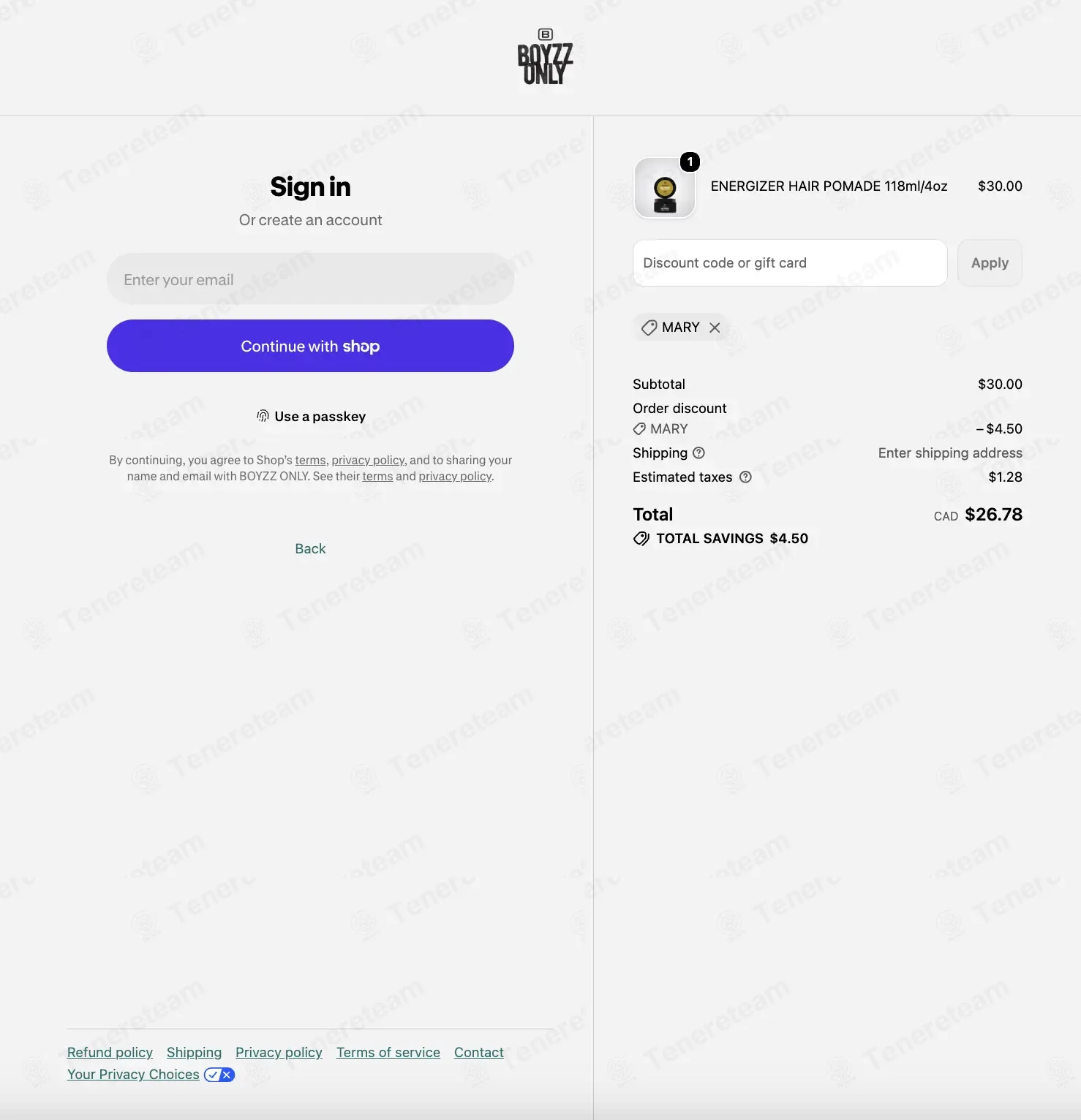 Boyzz Only coupon code: 15% off with MARY. Tested and valid as 1 month ago.