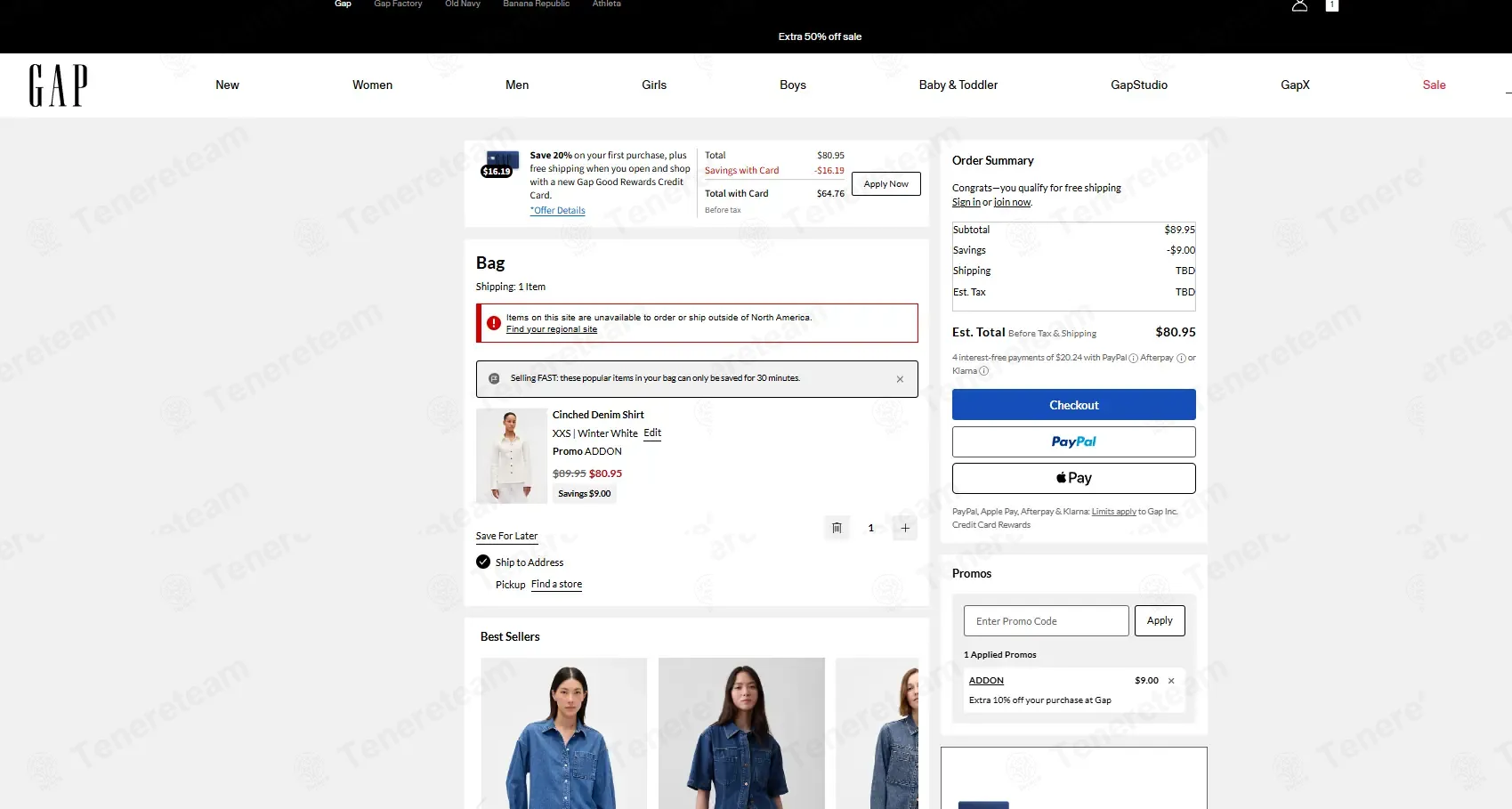 Gap coupon code: 20% off with ADDON. Tested and valid as 1 month ago.