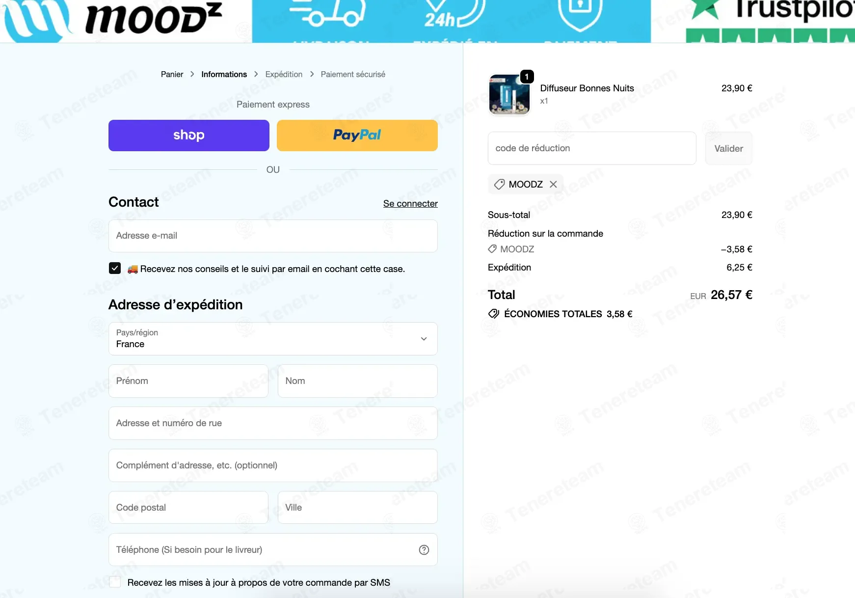 My Moodz coupon code: 15% off with MOODZ. Tested and valid as 2 months ago.