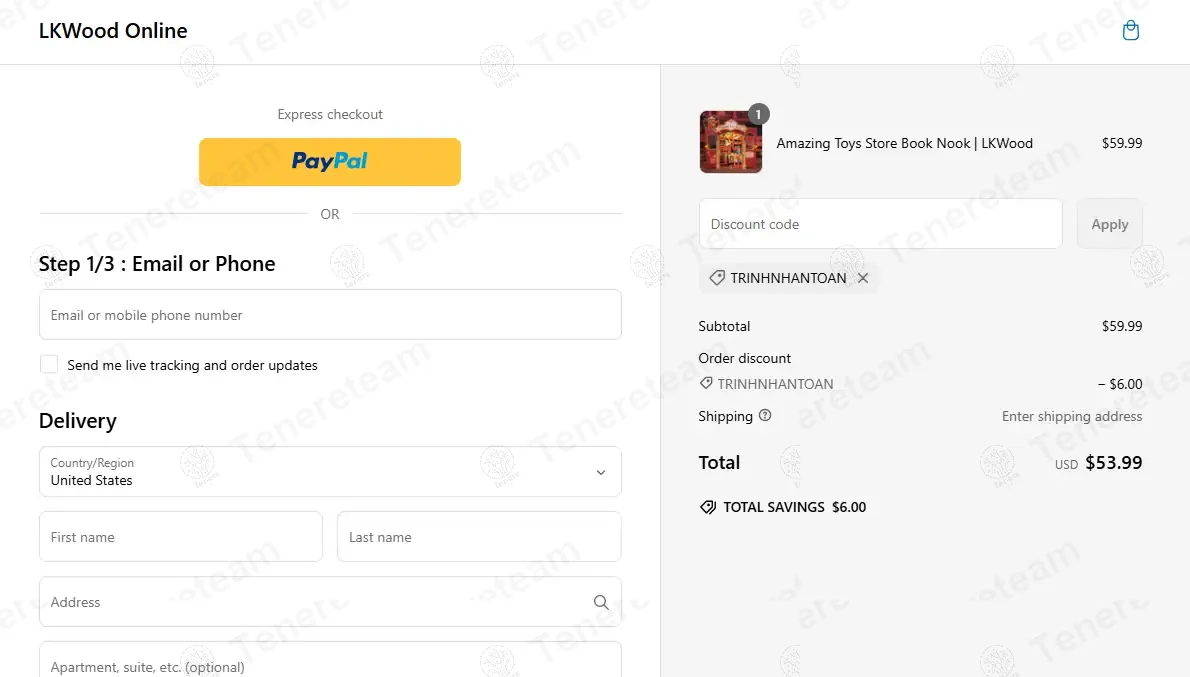 LK Wood Online coupon code: 10% off with TRINHNHANTOAN. Tested and valid as 1 year ago.