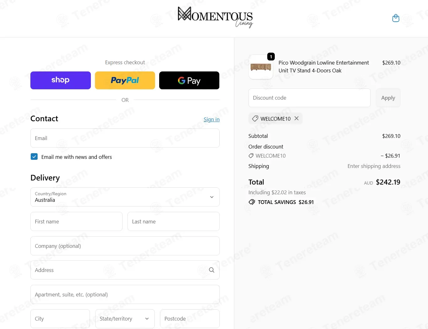 Momentous Living coupon code: 10% off with WELCOME10. Tested and valid as 3 months ago.