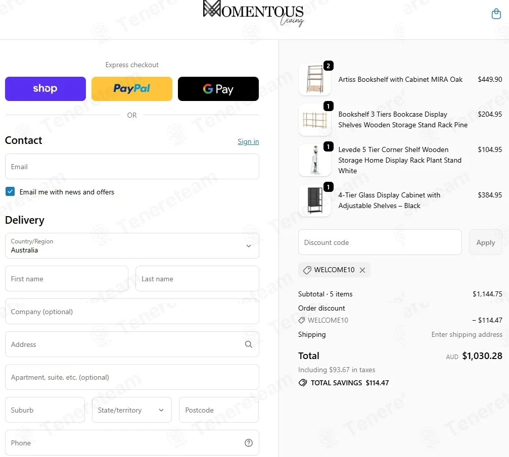 Momentous Living coupon code: 10% off with WELCOME10. Tested and valid as 3 months ago.