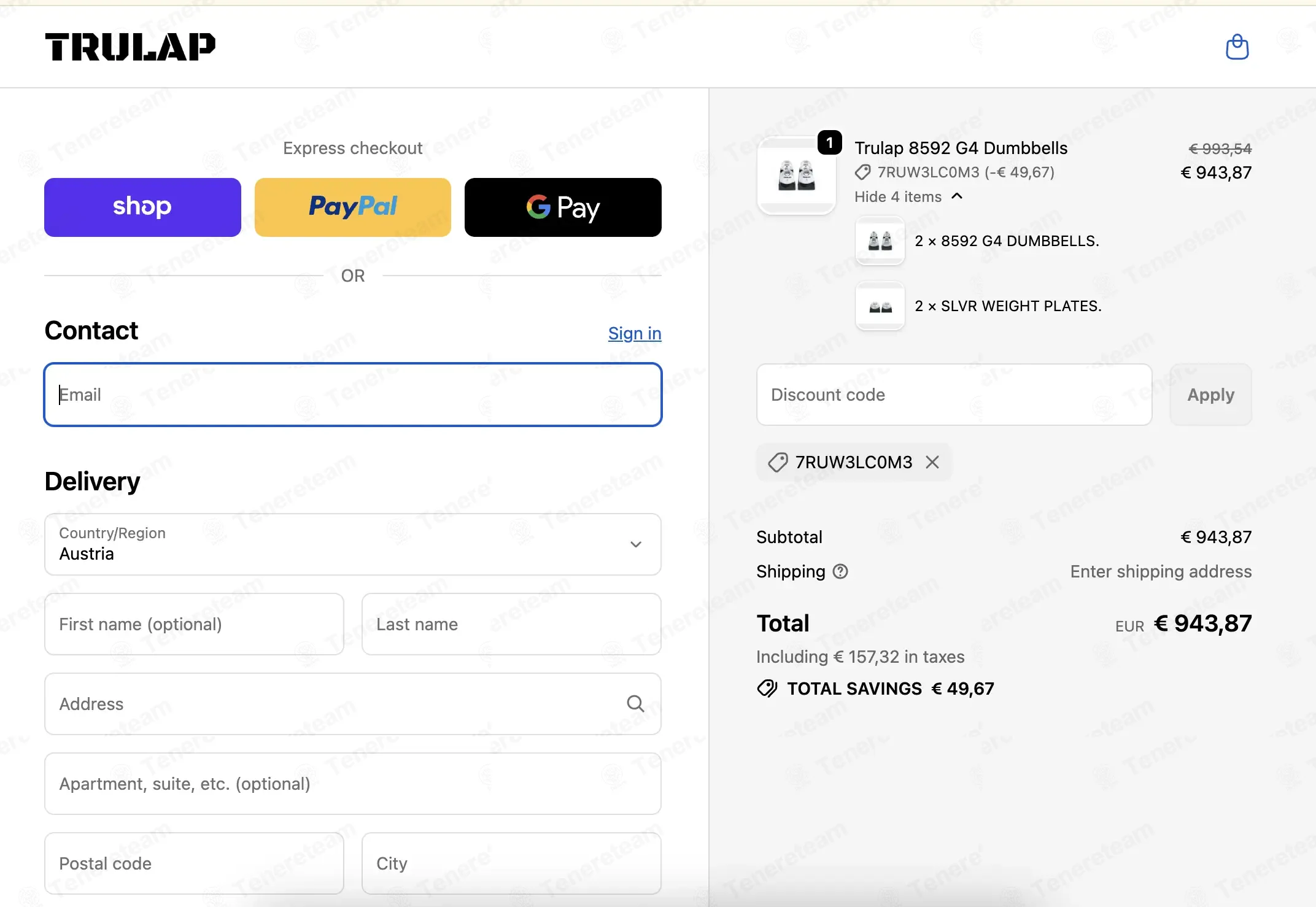Trulap Europe coupon code: 5% off with 7RUW3LC0M3. Tested and valid as 1 week ago.