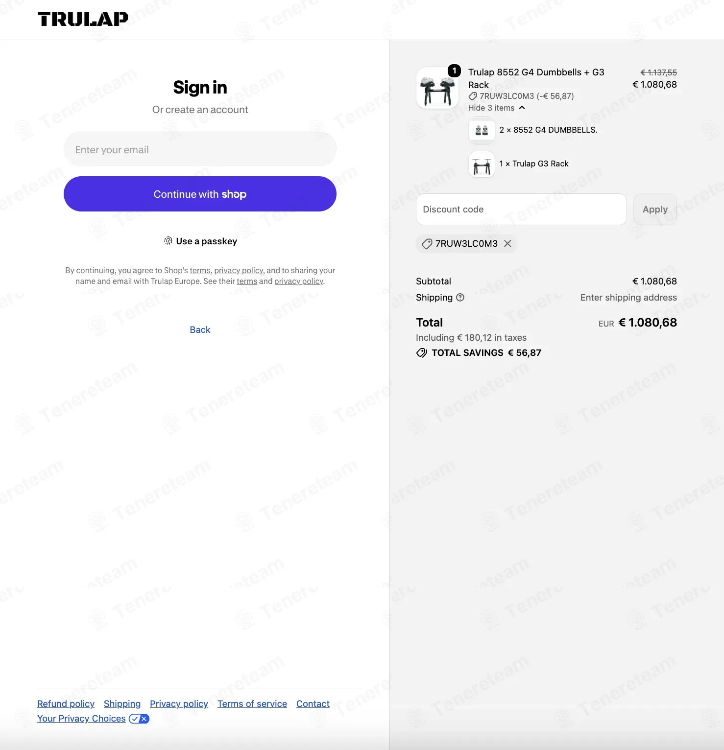 Trulap Europe coupon code: 5% off with 7RUW3LC0M3. Tested and valid as 1 week ago.