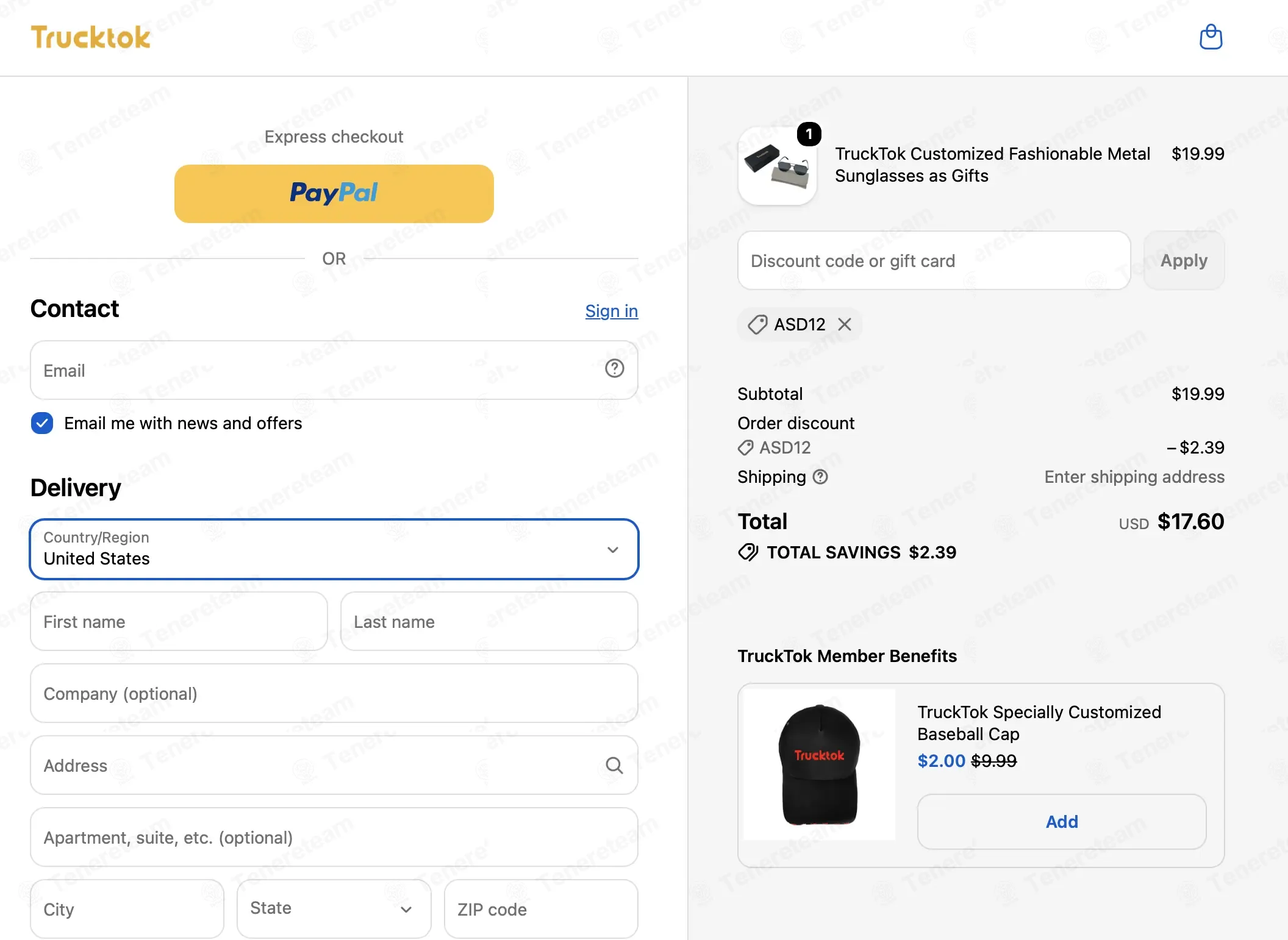 Trucktok coupon code re-checked and confirmed working at checkout