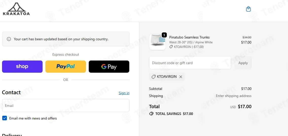 Krakatoa Underwear coupon code: 50% off with KTOAVIRGIN. Tested and valid as 6 months ago.