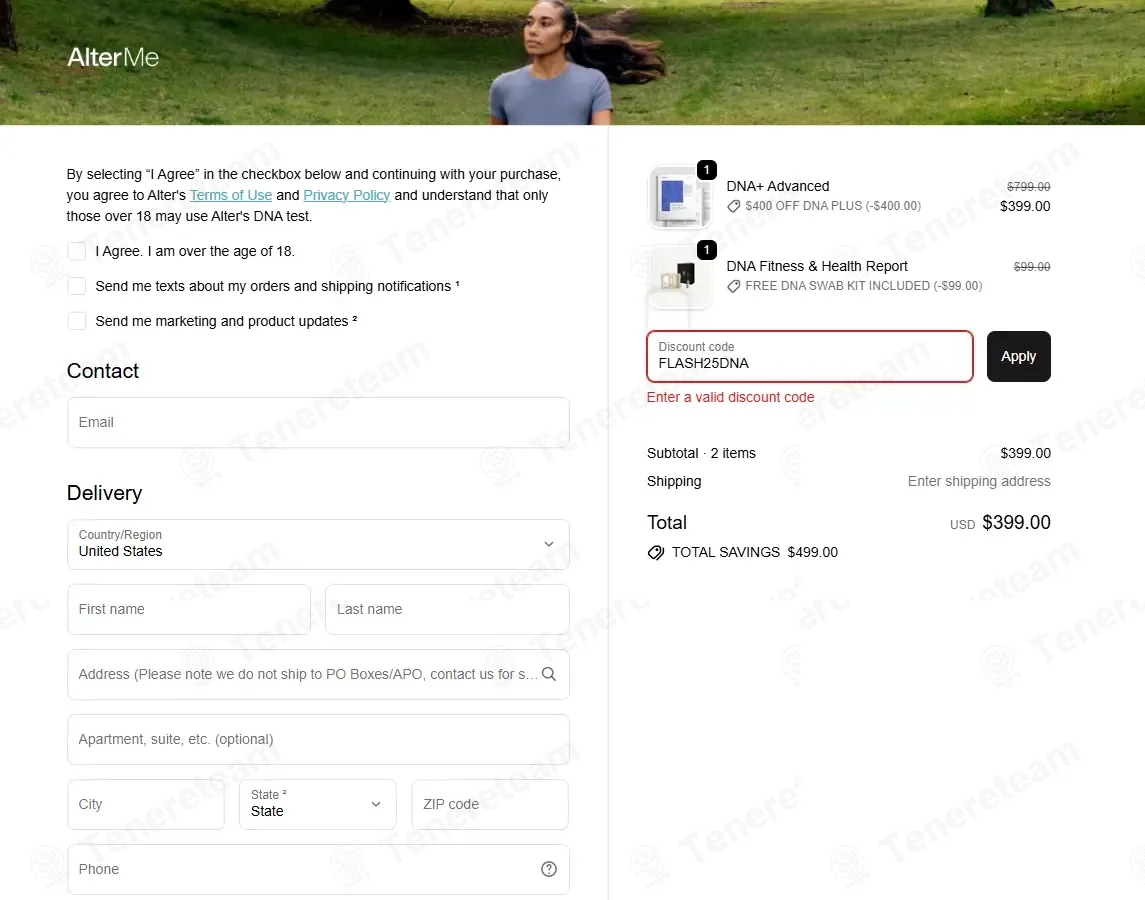 Alter Me coupon code: 25% off with FLASH25DNA. Tested and valid as 1 month ago.