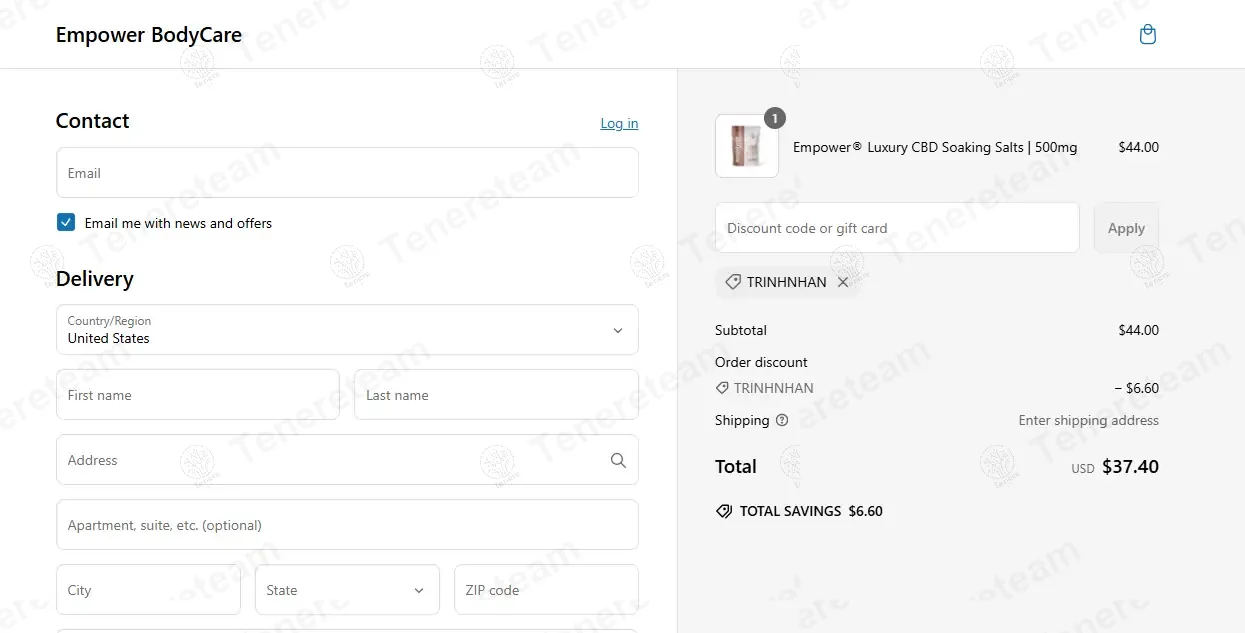 Empower Bodycare coupon code: 15% off with TRINHNHAN. Tested and valid as 1 year ago.