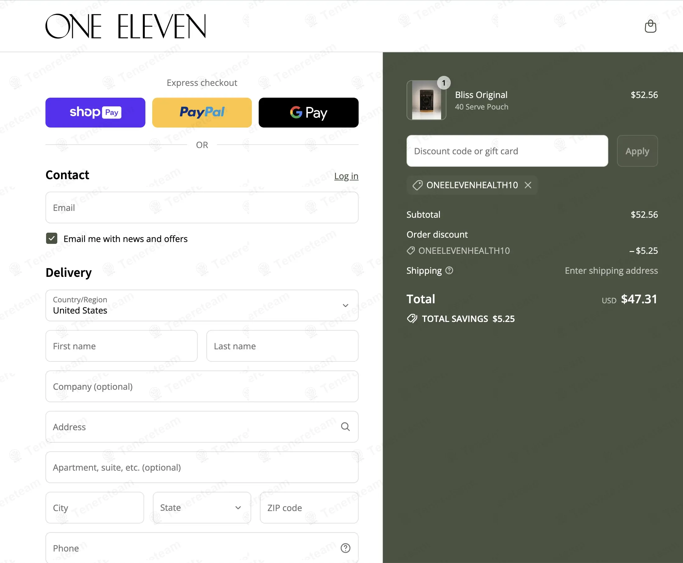 One Eleven Health coupon code: 10% off with ONEELEVENHEALTH10. Tested and valid as 9 months ago.