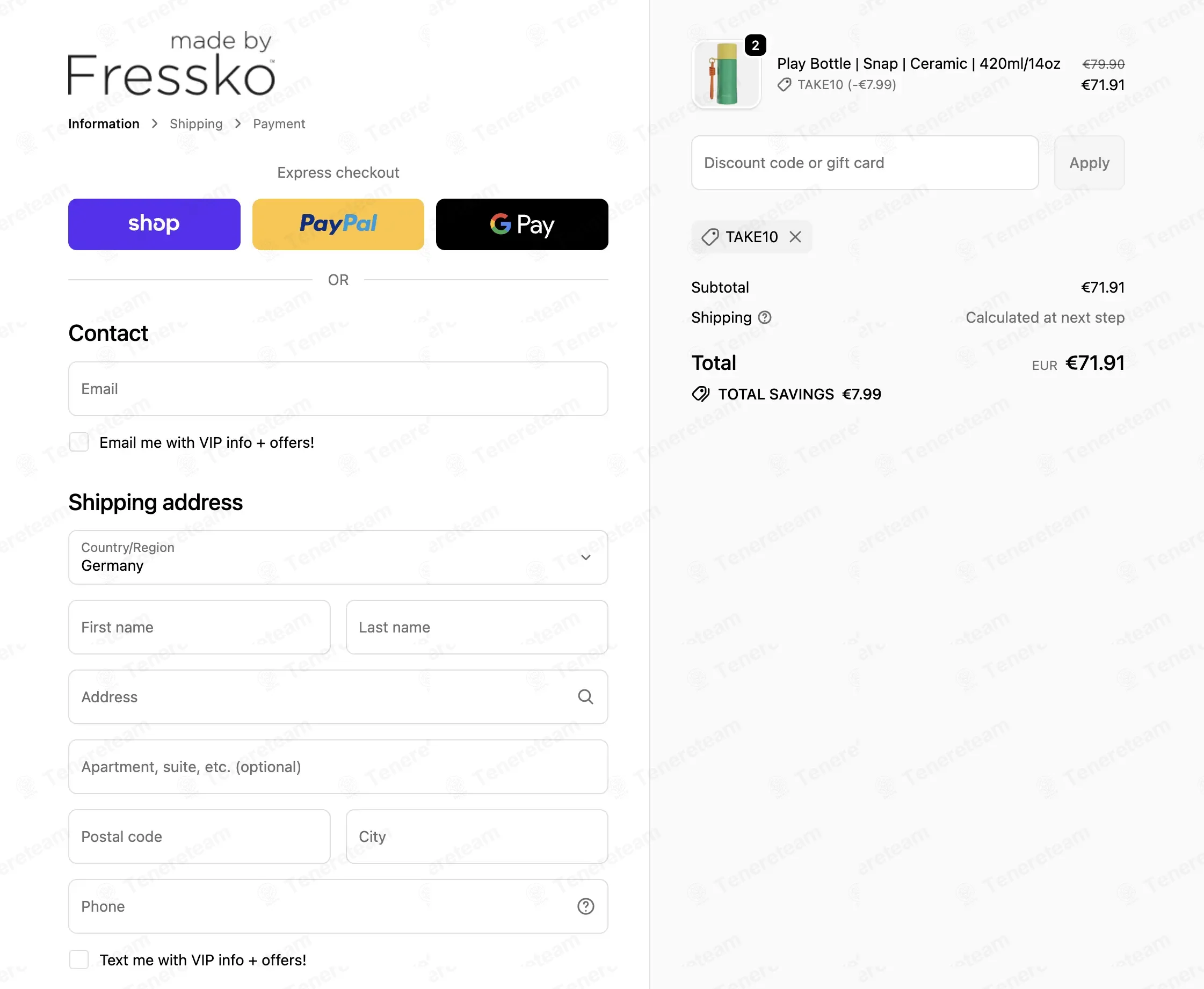 Made By Fressko coupon code: 10% off with TAKE10. Tested and valid as 4 months ago.