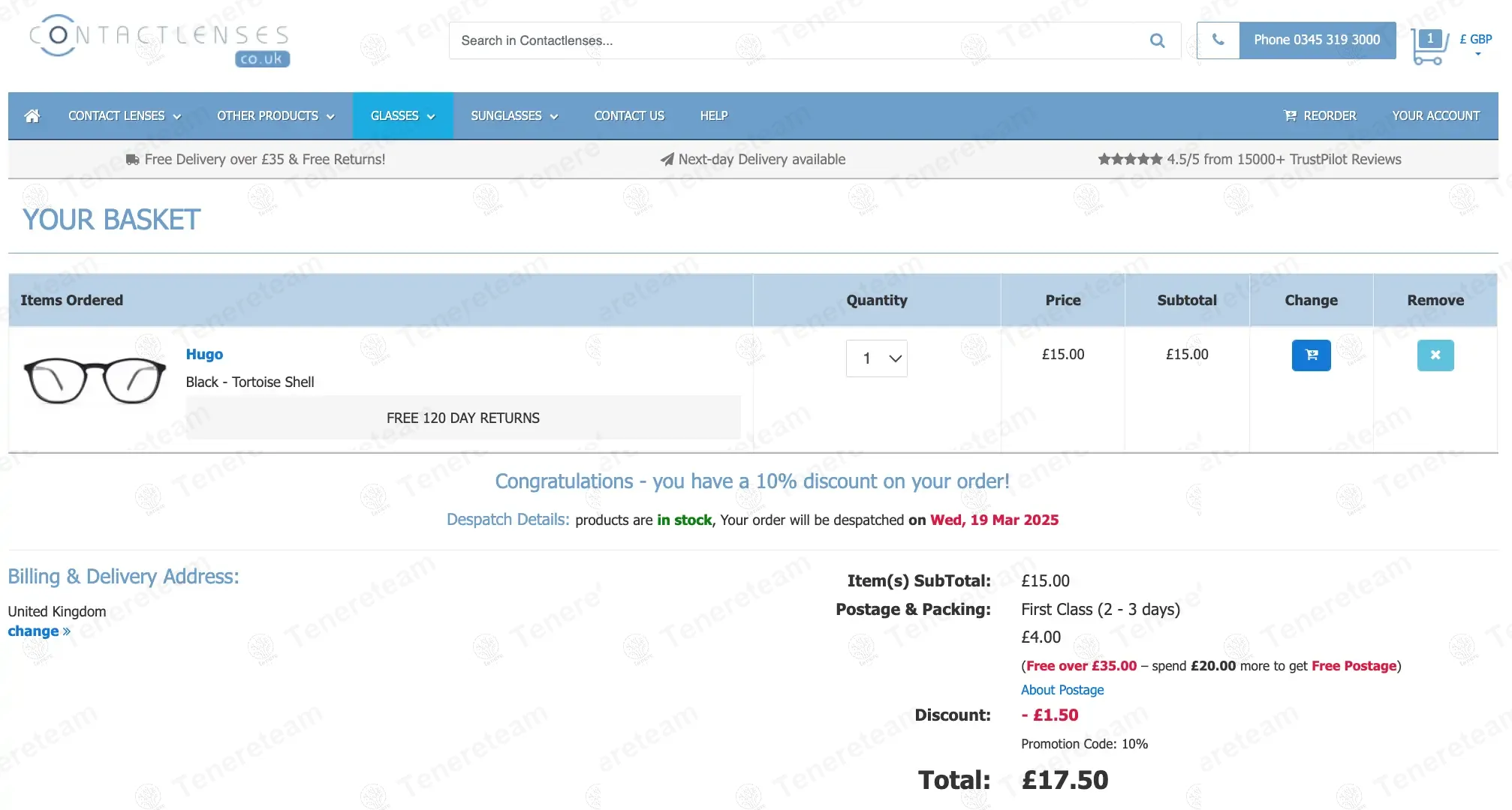 Contact Lenses UK coupon code: 10% off with SPRING10. Tested and valid as 1 year ago.