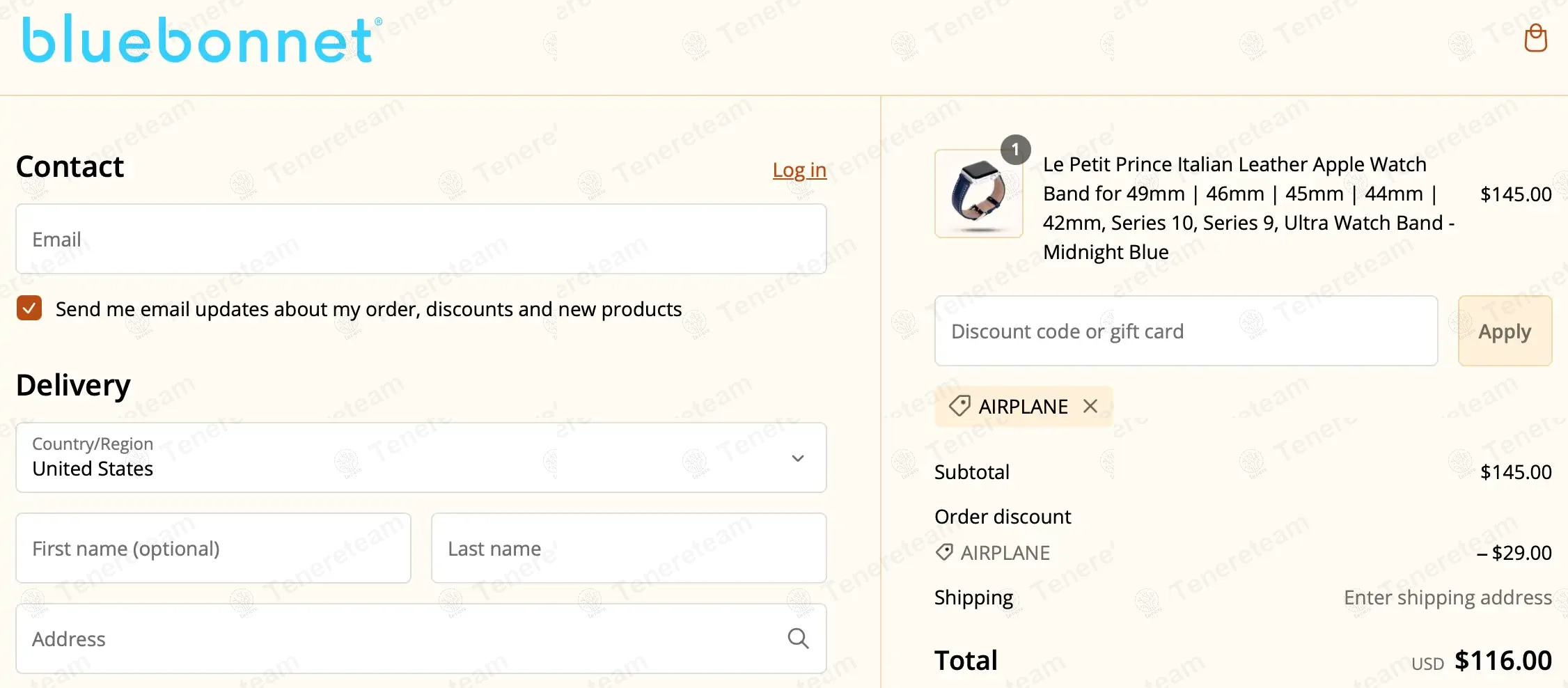 Bluebonnet Case apply coupon code