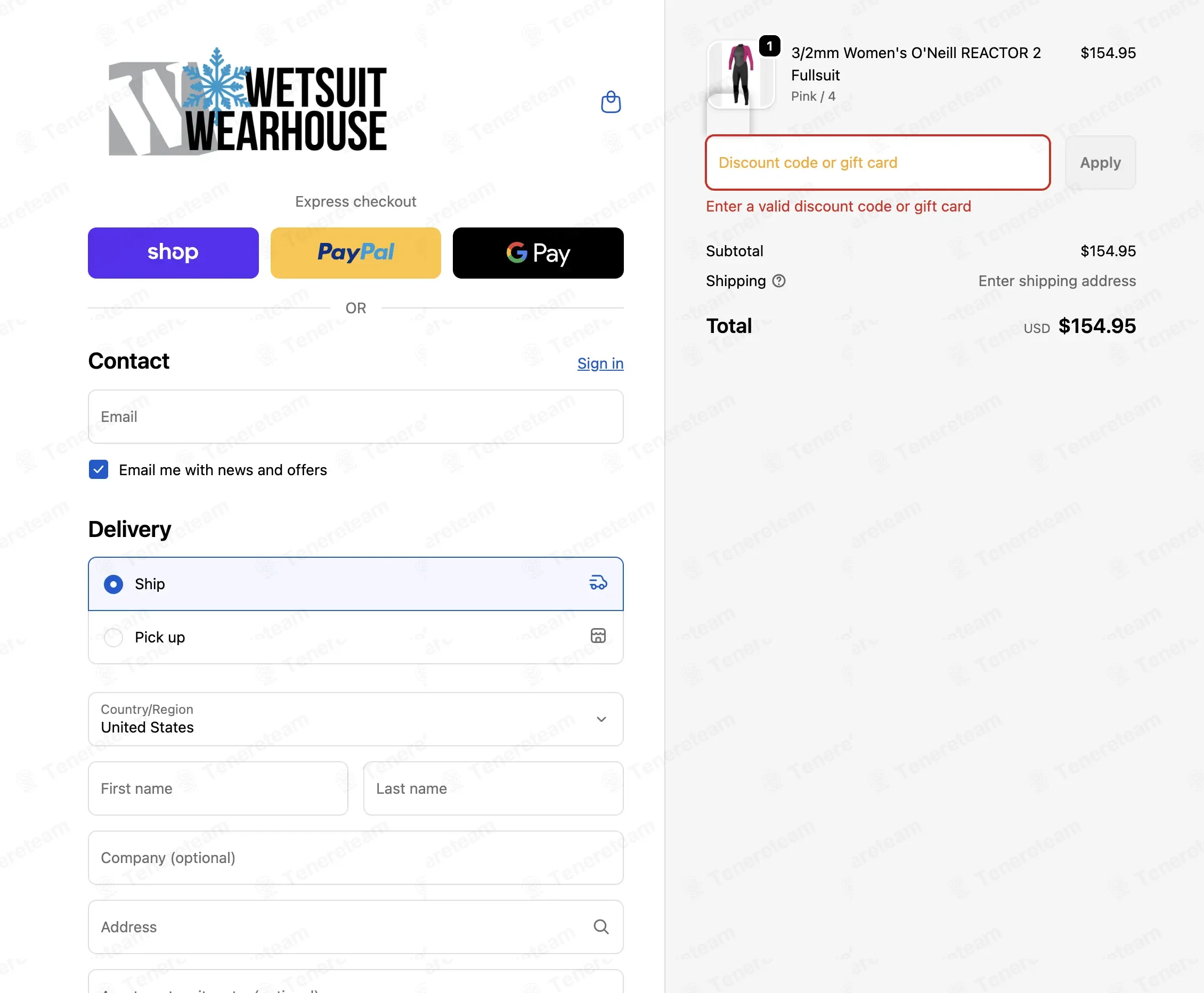 Wetsuit Wearhouse coupon code: Sale off with WELCOMEWRKPADNN. Tested and valid as 3 months ago.