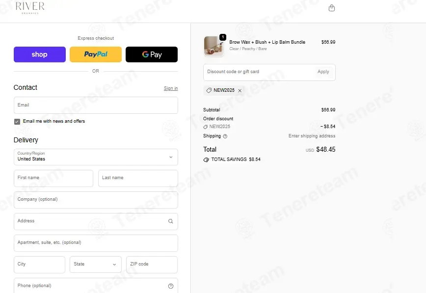 River Organics coupon code: 15% off with NEW2025. Tested and valid as 3 months ago.