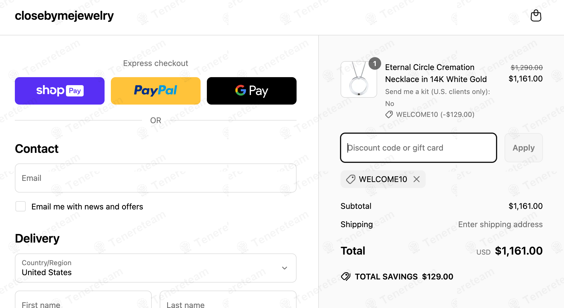 Close By Me Jewelry coupon code: 10% off with WELCOME10. Tested and valid as 1 year ago.