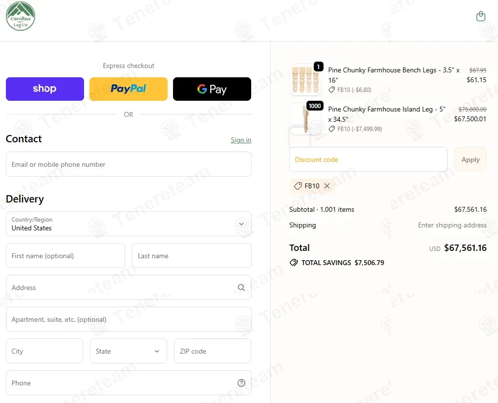 Carolina Leg Co coupon code: 10% off with FB10. Tested and valid as 8 months ago.