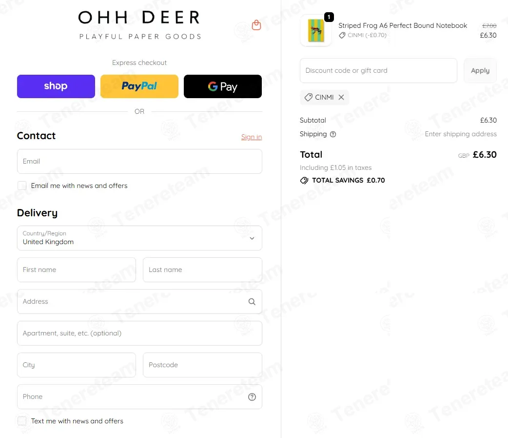 Ohh Deer coupon code: 10% off with CINMI. Tested and valid as 8 months ago.