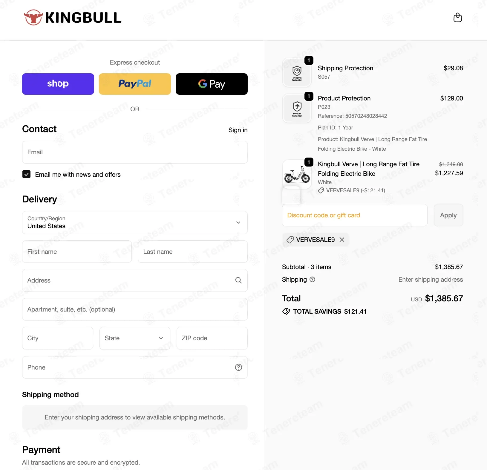 King Bull Bike coupon code: 9% off with Vervesale9. Tested and valid as 2 weeks ago.