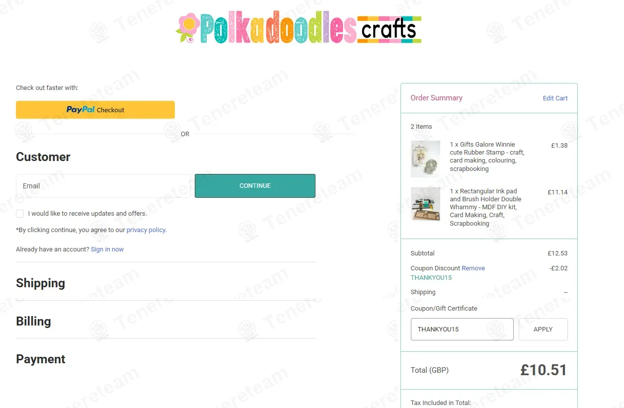 Polkadoodles.co.uk coupon code: 15% off with THANKYOU15. Tested and valid as 9 months ago.