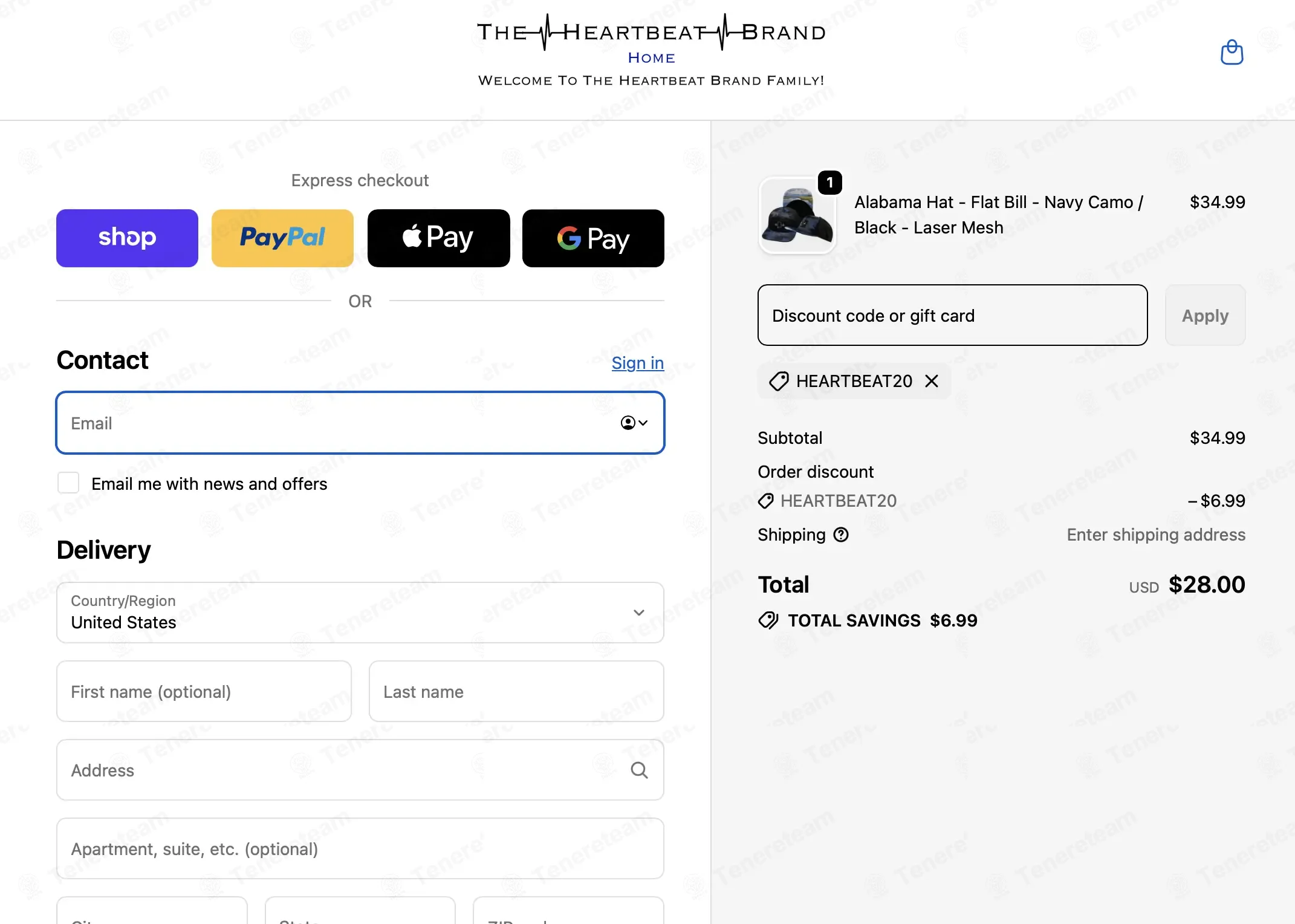 The Heartbeat Brand coupon code: 20% off with HEARTBEAT20. Tested and valid as 1 month ago.