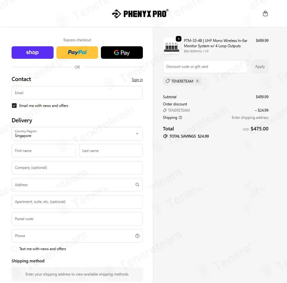Phenyx Pro coupon code: 5% off with MFRANYERS. Tested and valid as 1 month ago.