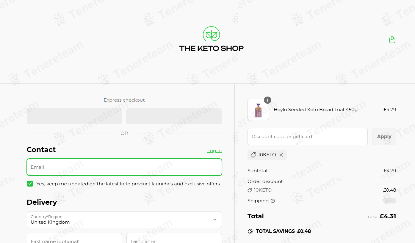 The Keto Shop coupon code: 10% off with 10KETO. Tested and valid as 1 year ago.