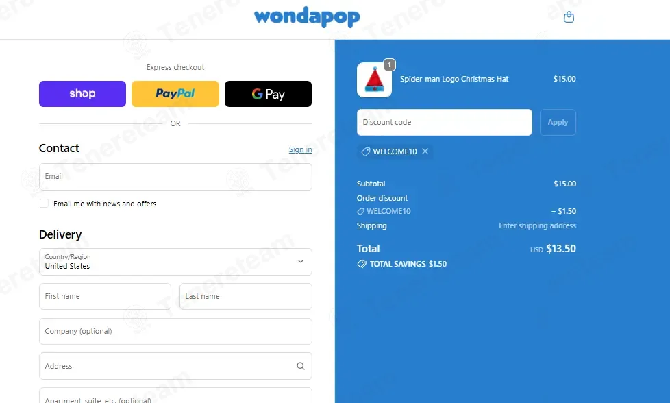 WondaPop coupon code: 10% off with welcome10. Tested and valid as 2 days ago.