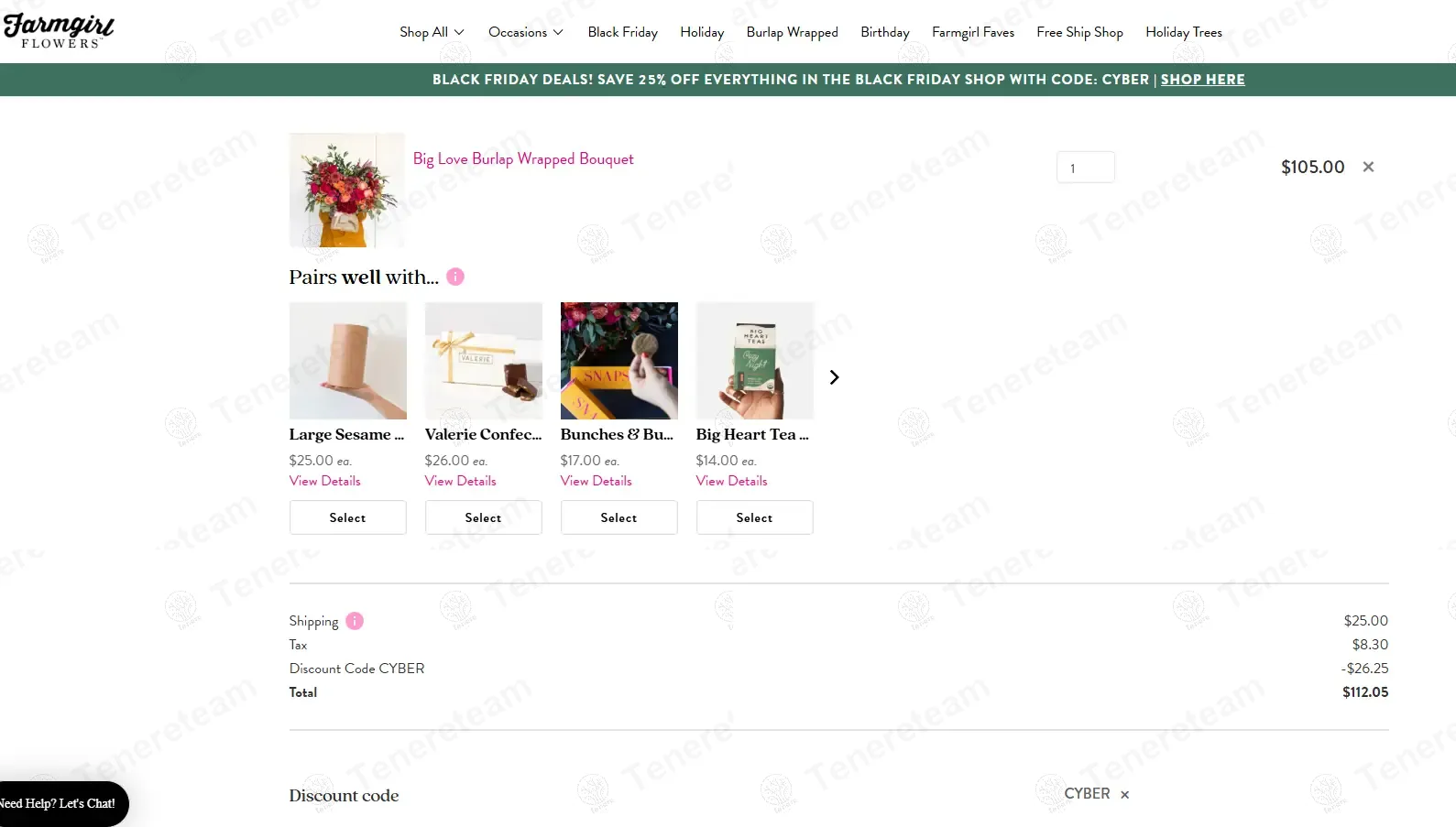 Farmgirl Flowers coupon code: 25% off with CYBER. Tested and valid as 1 year ago.
