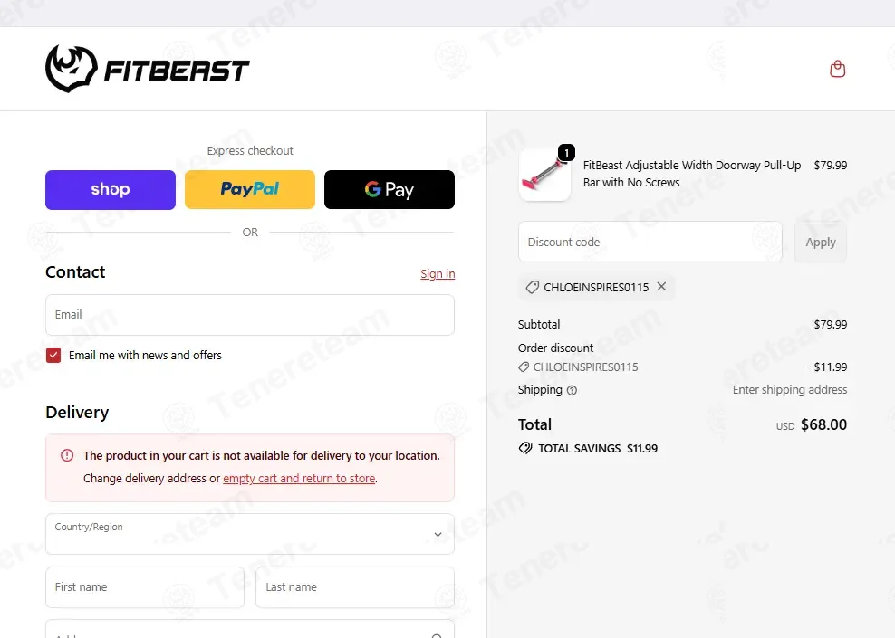 Fit Beast Club coupon code: 15% off with CHLOEINSPIRES0115. Tested and valid as 9 months ago.
