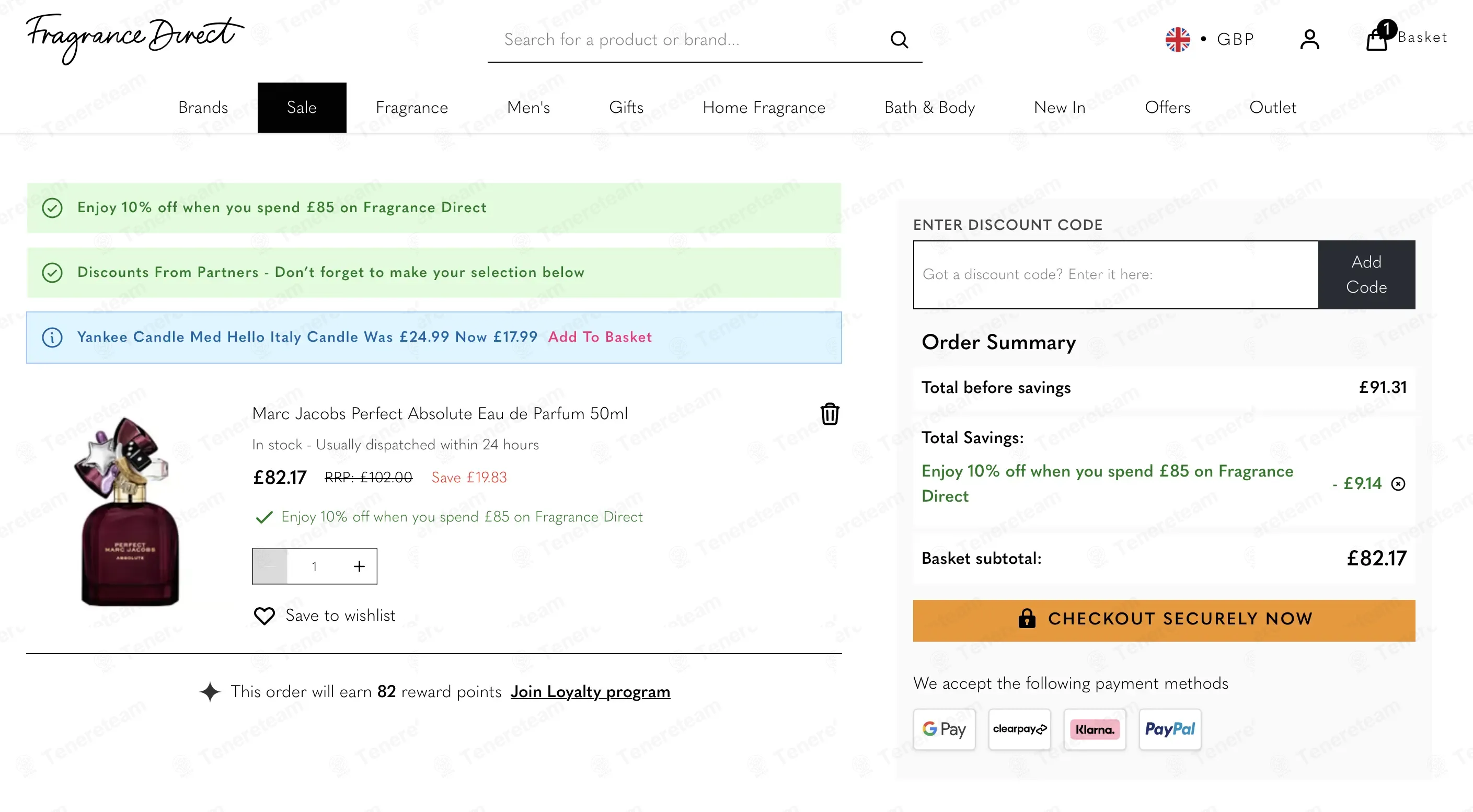 Fragrance Direct UK coupon code: 10% off with FDVCUK10. Tested and valid as 2 months ago.
