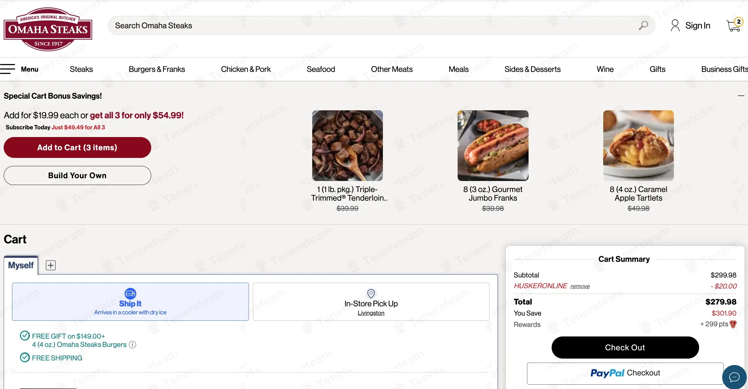 Omaha Steaks coupon code: $20 off with HUSKERONLINE. Tested and valid as 1 year ago.