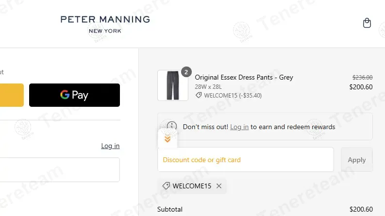 Peter Manning NYC coupon code: 15% off with WELCOME15. Tested and valid as 1 year ago.