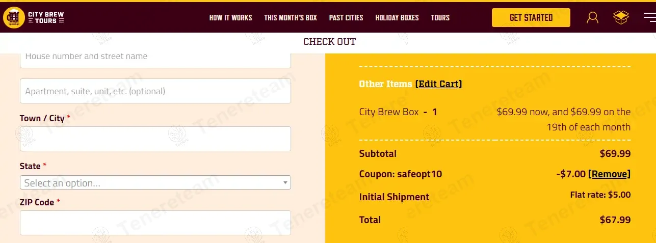 Brewvana apply coupon code