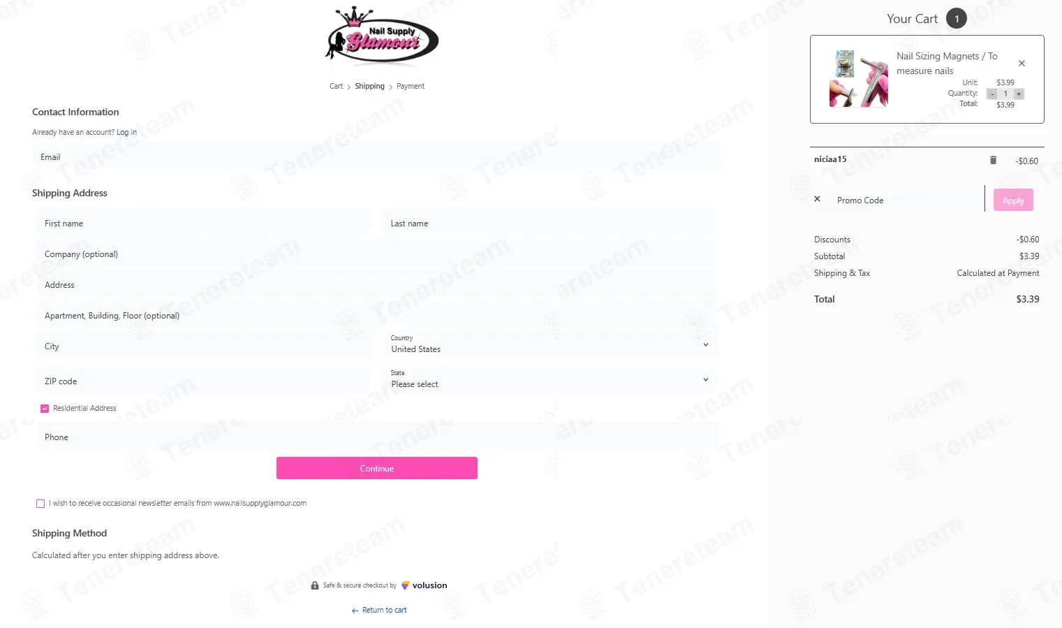 Nail Supply Glamour coupon code: 15% off with NICIAA15. Tested and valid as 3 weeks ago.