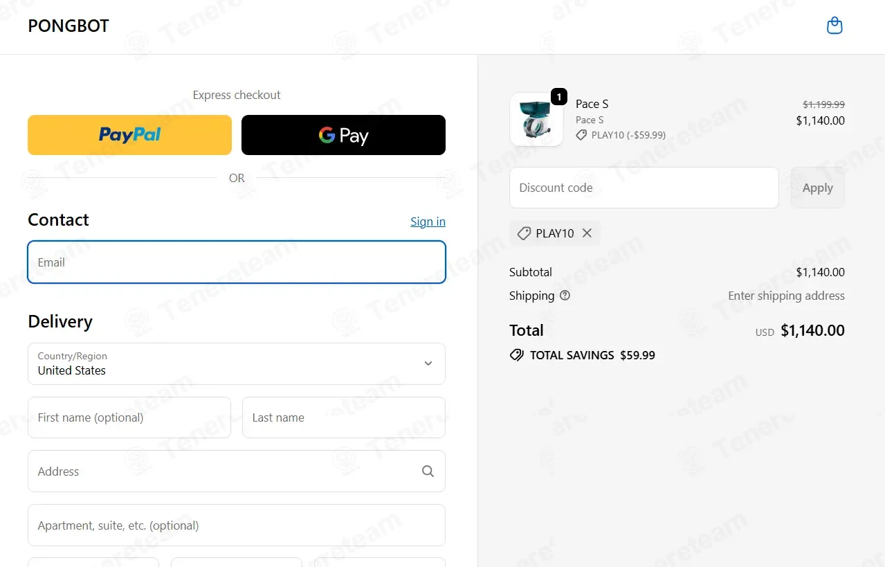 Pong Bot Sports Store coupon code: 5% off with PLAY10. Tested and valid as 1 month ago.