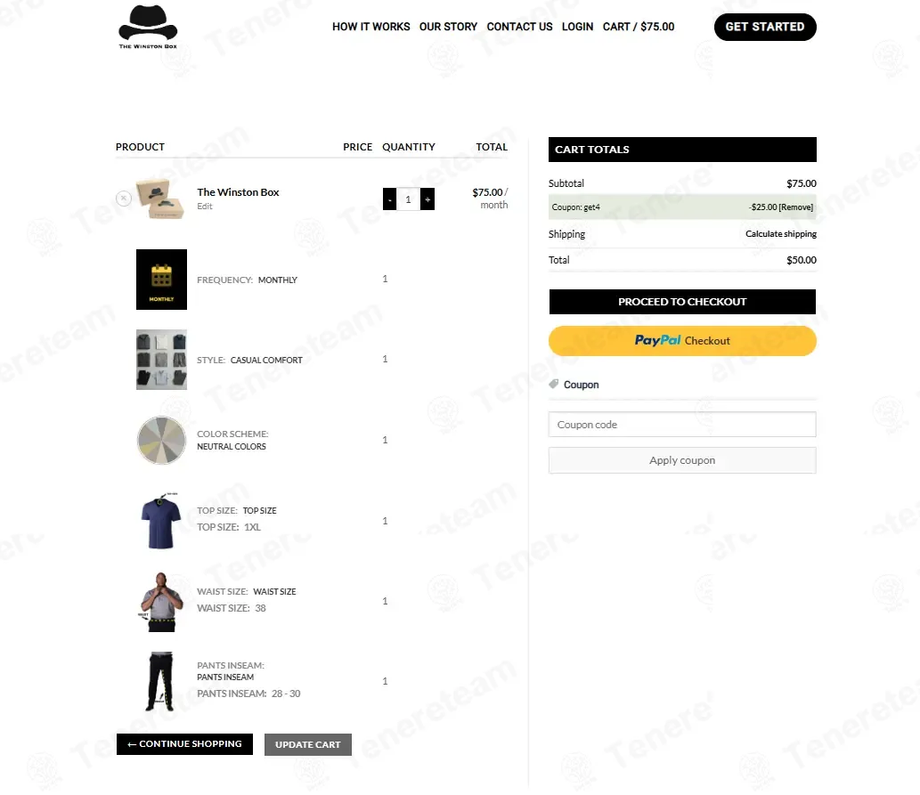 The Winston Box coupon code: $25 off with GET4. Tested and valid as 3 weeks ago.