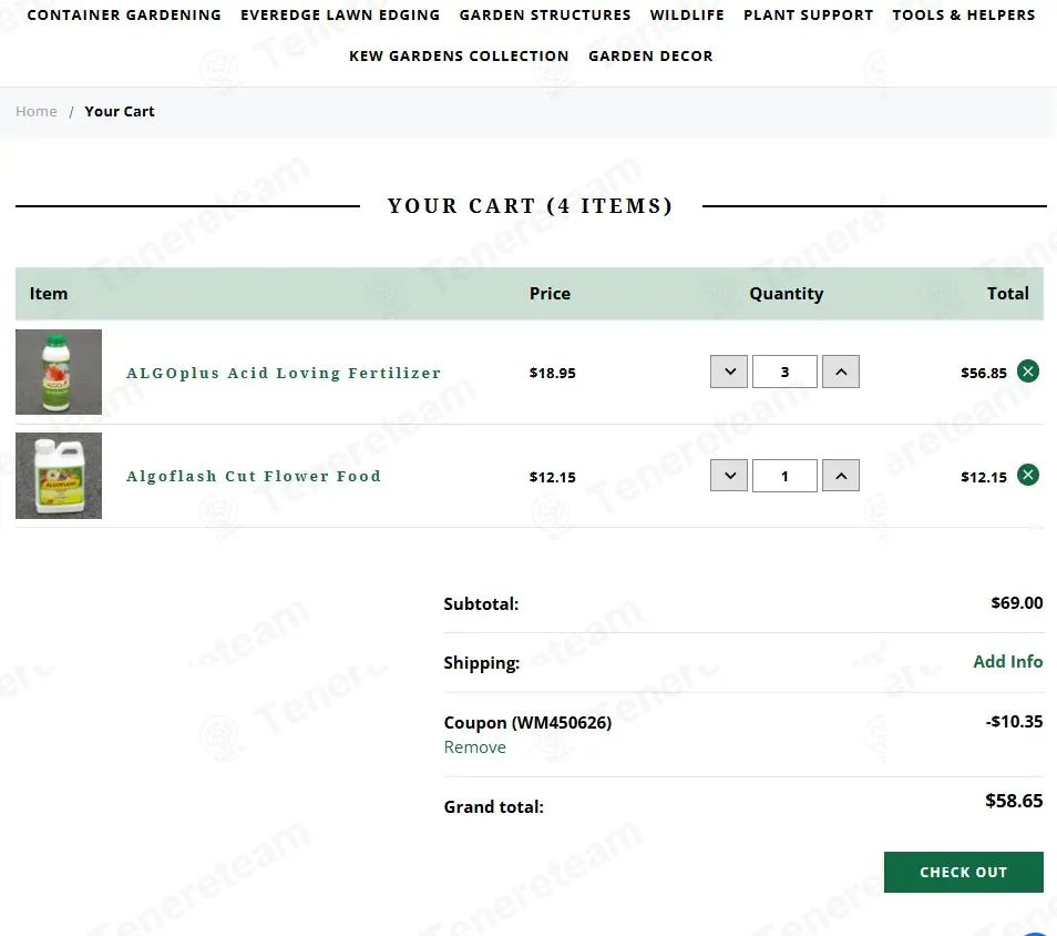 Kinsman Garden coupon code: 15% off with WM450626. Tested and valid as 4 days ago.