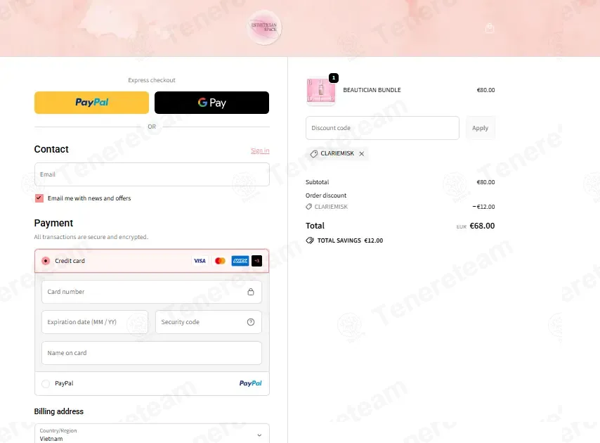 Esthetician Space coupon code: 15% off with CLARIEMISK. Tested and valid as 1 month ago.