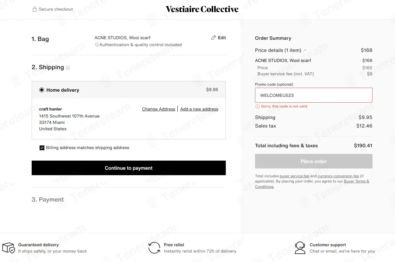 Vestiaire Collective coupon code: $30 off with WELCOMEUS23. Tested and valid as 3 months ago.