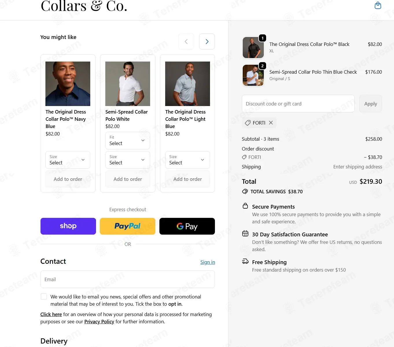 Collars and Co coupon code: 15% off with FORTI. Tested and valid as 6 months ago.