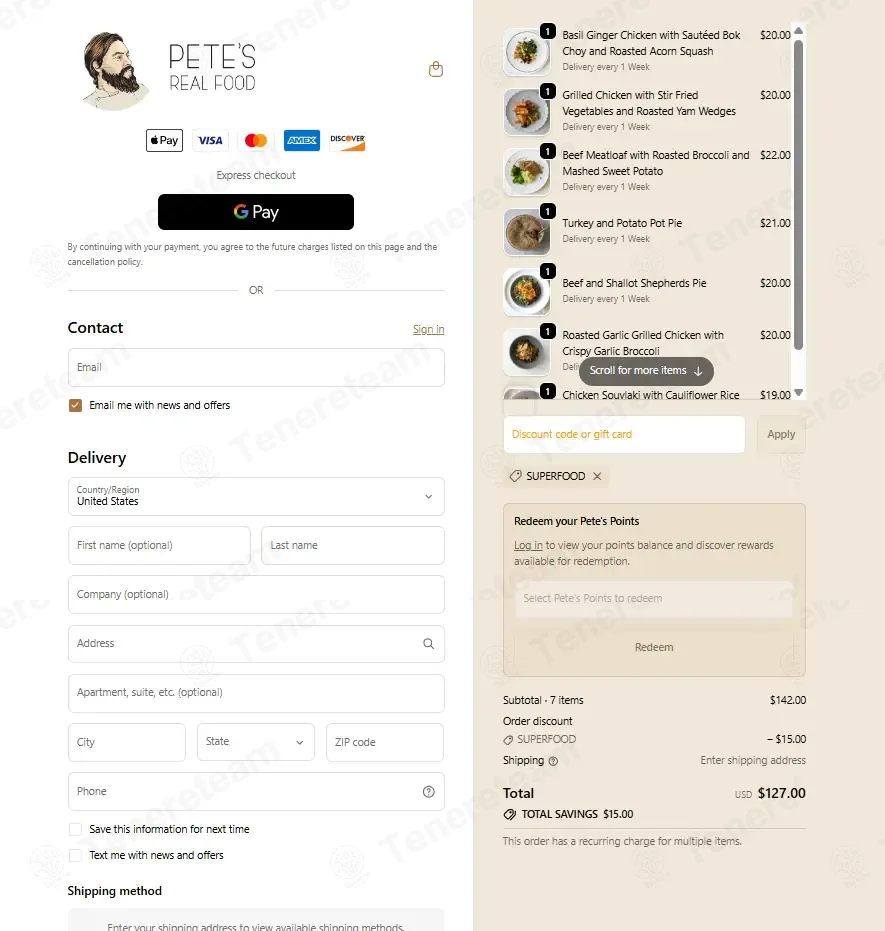 Petes Paleo coupon code: $15 off with SUPERFOOD. Tested and valid as 6 months ago.