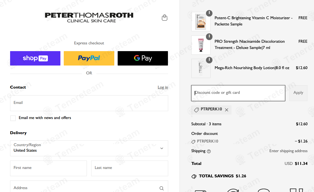 Peter Thomas Roth apply coupon code