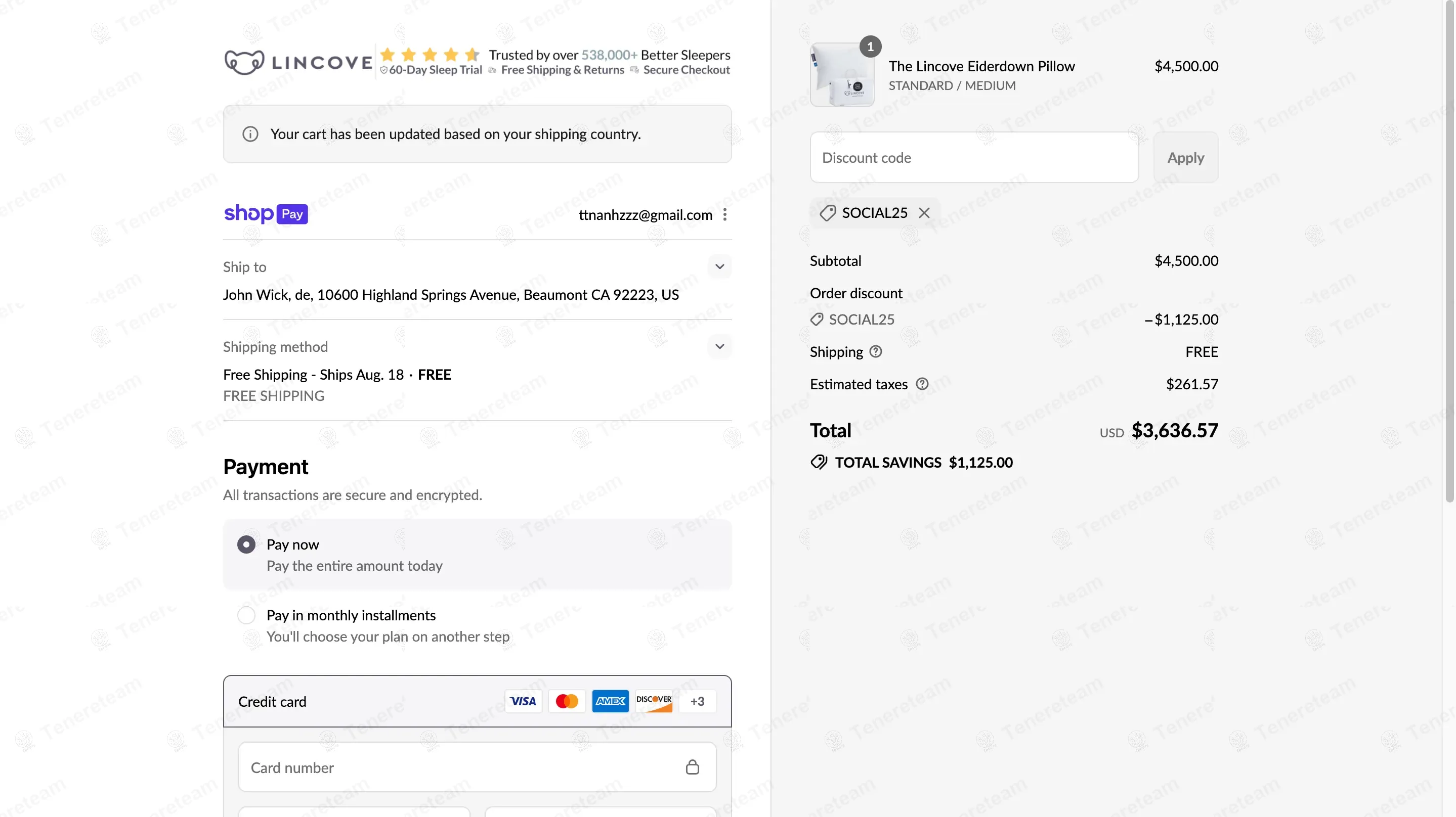 Lincove coupon code re-checked and confirmed working at checkout