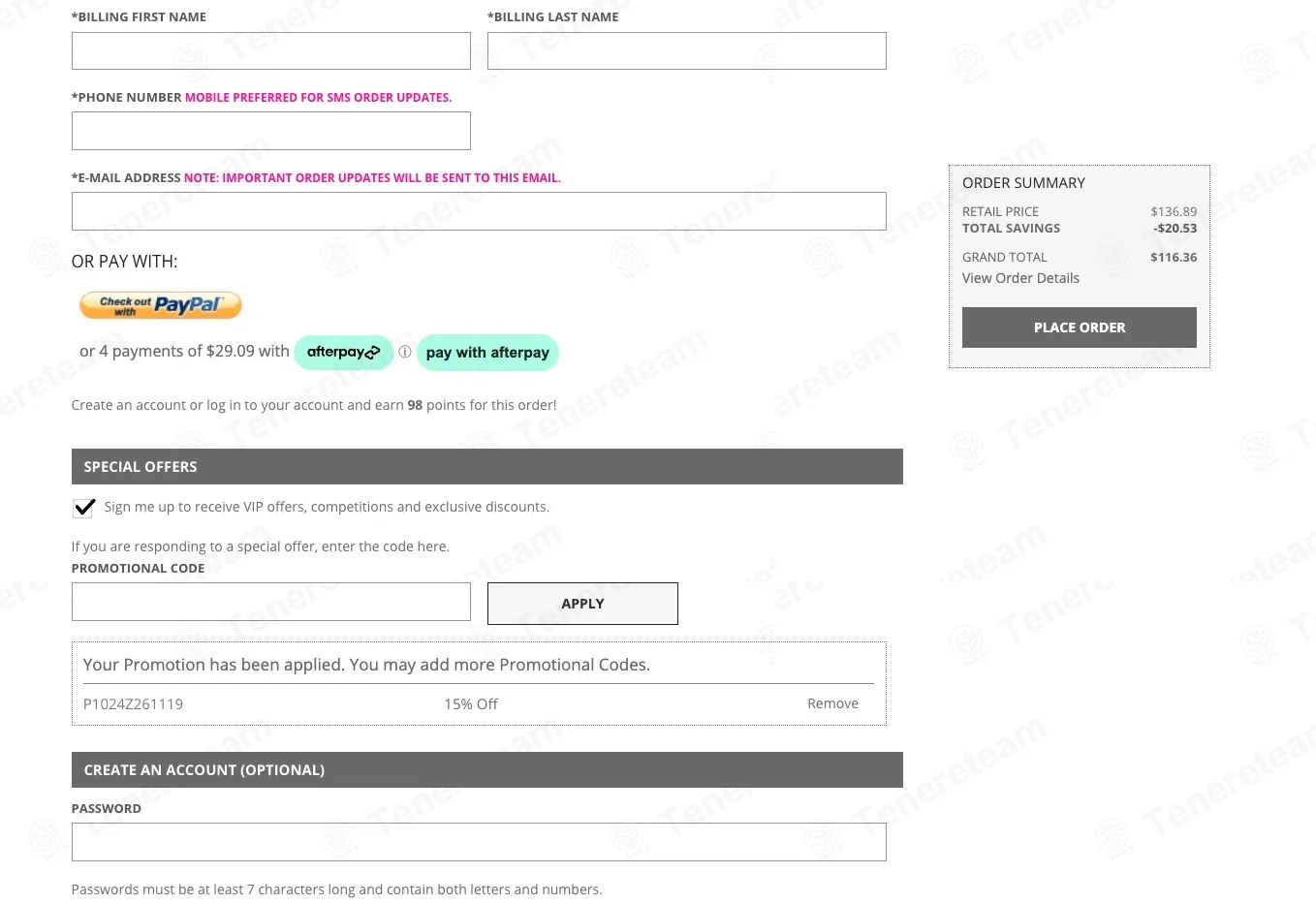 Petals Network AU coupon code: 15% off with P1024Z261119. Tested and valid as 3 weeks ago.